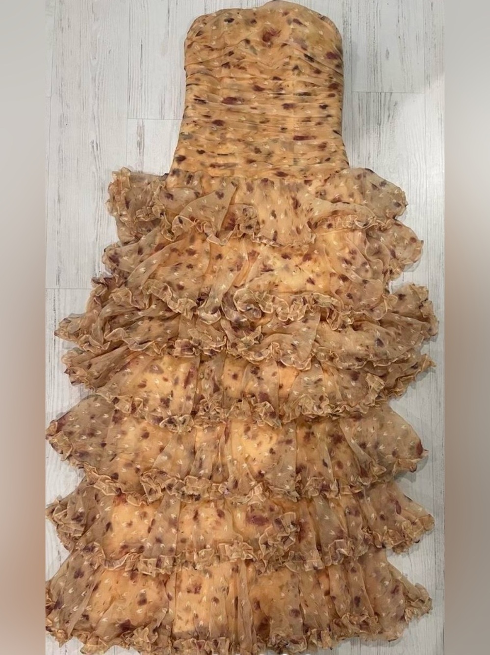 Yellow Floral Ruffle Tiered Dress - Women - Picture 3 of 5